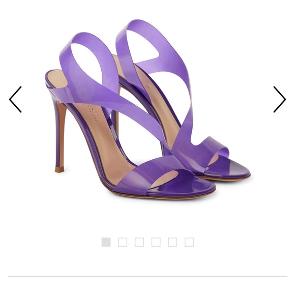 Gianvito Rossi Shoes - Gianvito Rossi Metropolis PVC sling back purple heels size 38